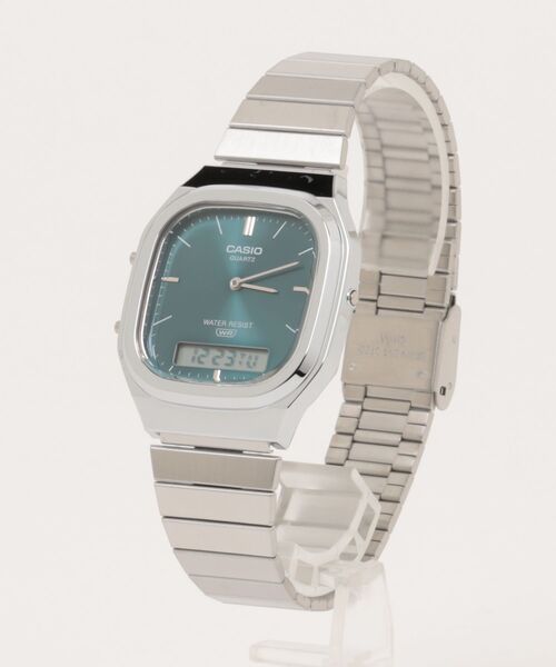 デッドストック 日本製 CASIO AB-10W ヴィンテージカシオ アナデジ 電池新品 訳あり カシオ CASIO AB-10W データバンク アナデジ 腕時計
