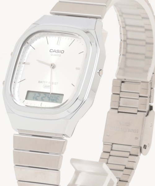 ✨CASIO✨カシオ✨ホワイト文字盤✨デイデイト✨TIC-103✨腕時計✨ CASIO カシオ / アナログデジタル メタルバンド クラシック アナデジ