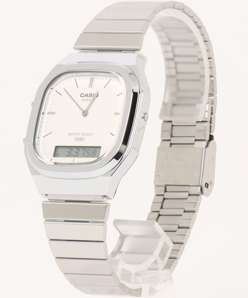 CASIO(カシオ)の「CASIO カシオ / アナログデジタル メタルバンド クラシック アナデジ ウォッチ 日常生活防水 レトロフューチャー //// AQモデル(デジタル腕時計・メンズ・シルバー系その他/シルバー/シルバー系その他2/シルバー×ブルー・FREE)」の12枚目の写真