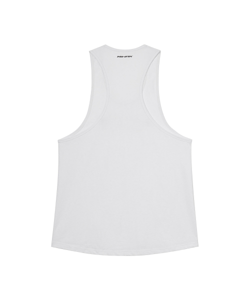 MIHAK(ミハク)の「スポンサー ロゴ ディープ スリーブレス (ホワイト)(Tシャツ/カットソー・メンズ・その他・1/2/3)」の7枚目の写真