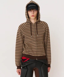 Stockholm Surfboard Club/ストックホルムサーフボードクラブ パーカー Striped Zip Hoodie