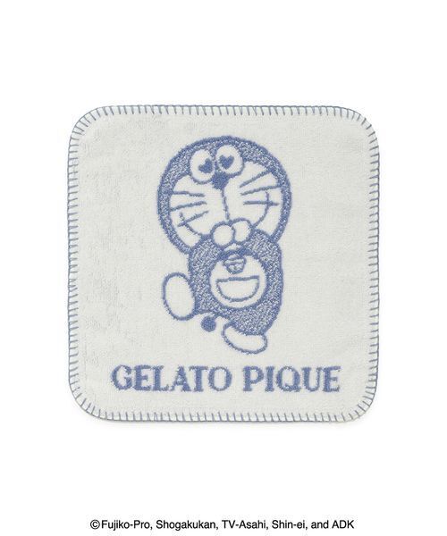 gelato pique（ジェラートピケ）の「【ドラえもん】ハンドタオル（ハンカチ/ハンドタオル・レディース・ブルー/レッド・F）」の2枚目の写真