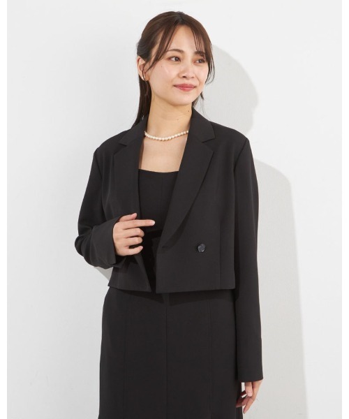 セール】【SUIT SELECT×Samantha Thavasa】クロップドダブルジャケット