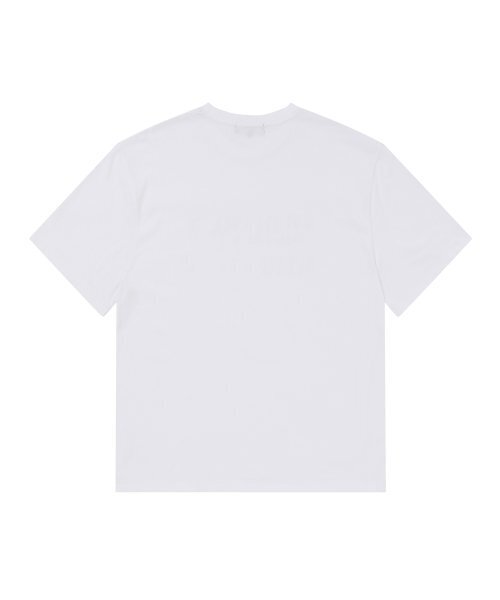 WOOALONG（ウアロン）の「Pigment over fit graphic T-shirt - WHITE（Tシャツ/カットソー・レディース・ホワイト・S/M/L）」の2枚目の写真