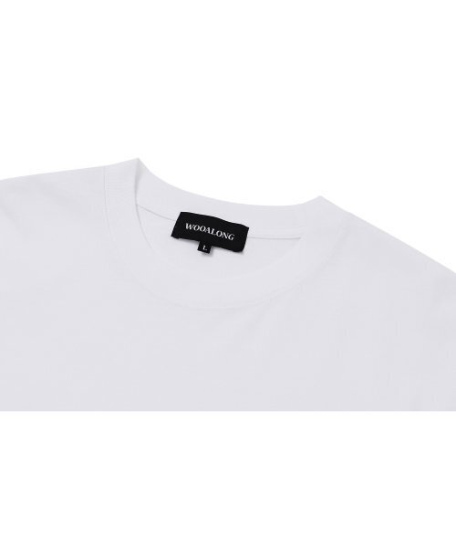 WOOALONG（ウアロン）の「Pigment over fit graphic T-shirt - WHITE（Tシャツ/カットソー・レディース・ホワイト・S/M/L）」の3枚目の写真