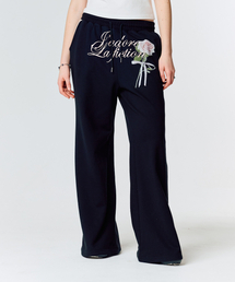 LARTIGENT（ラーティゼン）の「L15 ROSE TRAINING PANTS(BLACK)（スウェットパンツ）」