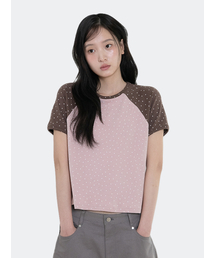 MINI STAR RAGLAN T-SHIRT, PINK