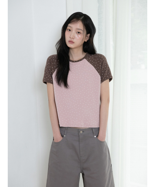 OAFISH（オアフィッシュ）の「MINI STAR RAGLAN T-SHIRT, PINK（Tシャツ/カットソー・レディース・その他・ONE SIZE）」の4枚目の写真