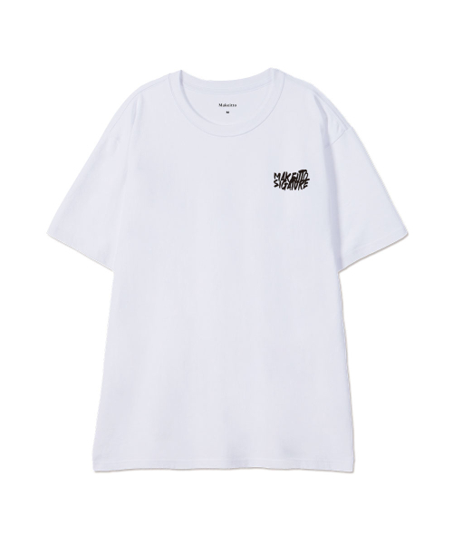 MAKEITTO（メイキット）の「[GRAFFITI LOGO] CREW NECK TEE_WHITE（Tシャツ/カットソー・メンズ・その他・M/L/XL/XXL）」の2枚目の写真