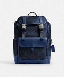 COACH（コーチ）の「リーグ フラップ バックパック・ミックスド