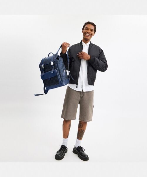 COACH（コーチ）の「リーグ フラップ バックパック・ミックスド