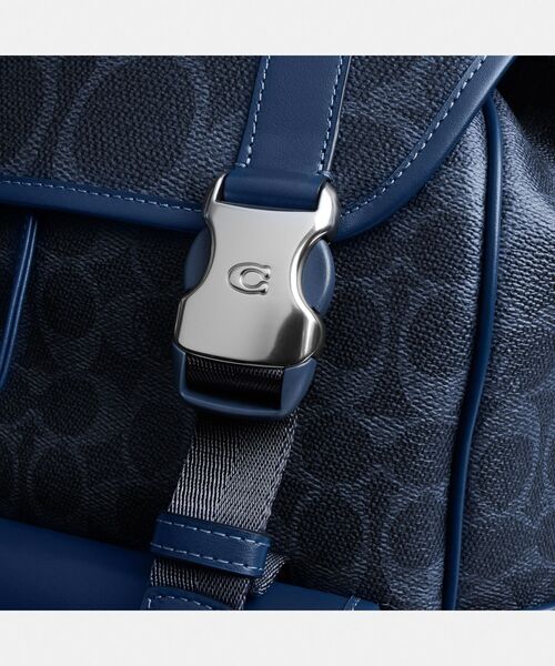 COACH（コーチ）の「リーグ フラップ バックパック・ミックスド