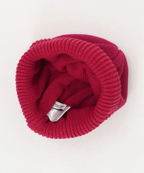 Nine Tailor（ナインテイラー）の「＜Nine Tailor＞DAY FLOWER ワッチ キャップ（ニットキャップ/ビーニー・メンズ・ブラック/レッド・FREE）」の4枚目の写真