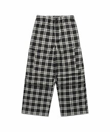 NICE GHOST CLUB（ナイスゴーストクラブ）の「CHECK PARACHUTE CARGO PANTS_BLACK(NG2ESUPA11A)（その他パンツ）」