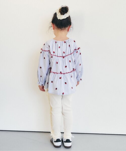 apres les cours（アプレレクール）の「サイドフリルレギンス/7days Style pants（その他パンツ・キッズ・ラベンダー/ライトグレー/アイボリー・110/100/90/80/130/120）」の5枚目の写真