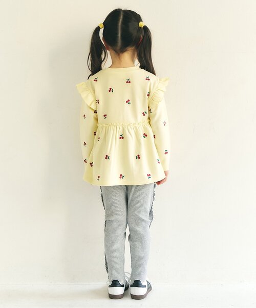 apres les cours（アプレレクール）の「サイドフリルレギンス/7days Style pants（その他パンツ・キッズ・ラベンダー/ライトグレー/アイボリー・110/100/90/80/130/120）」の7枚目の写真