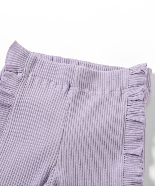 apres les cours（アプレレクール）の「サイドフリルレギンス/7days Style pants（その他パンツ・キッズ・ラベンダー/ライトグレー/アイボリー・110/100/90/80/130/120）」の15枚目の写真