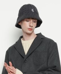 THE-ABON（エイボン）の「MW22 twisted knit bucket hat charcoal（ハット）」