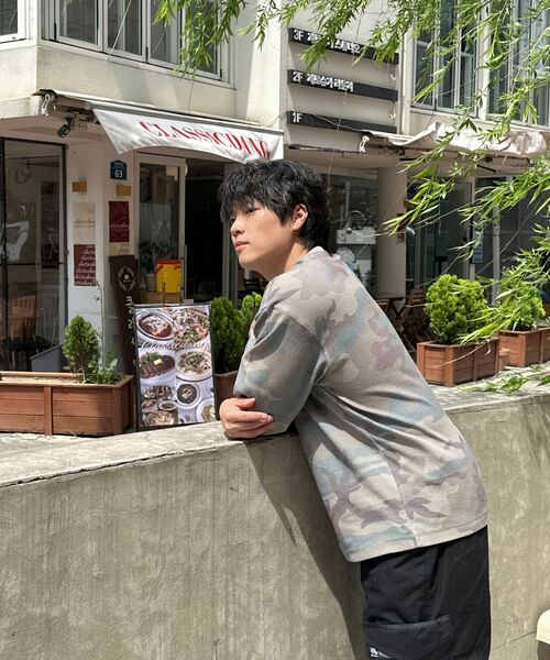 BROWNBREATH(ブラウンブレス)の「TAG CAMOUFLAGE WAFFLE LONGSLEEVE - KHAKI(Tシャツ/カットソー・レディース・その他・L/XL/S/M)」の8枚目の写真