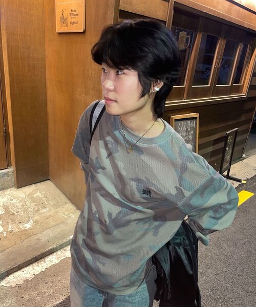 BROWNBREATH(ブラウンブレス)の「TAG CAMOUFLAGE WAFFLE LONGSLEEVE - KHAKI(Tシャツ/カットソー・レディース・その他・L/XL/S/M)」の9枚目の写真
