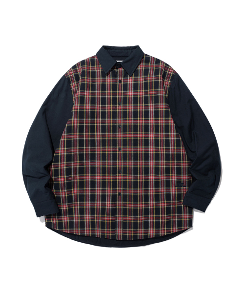 NICE GHOST CLUB(ナイスゴーストクラブ)の「FFATS CHECK SHIRTS JACKET_NAVY(NG2EFUJ202A)(その他アウター・レディース・ネイビー・S/M/L)」の1枚目の写真