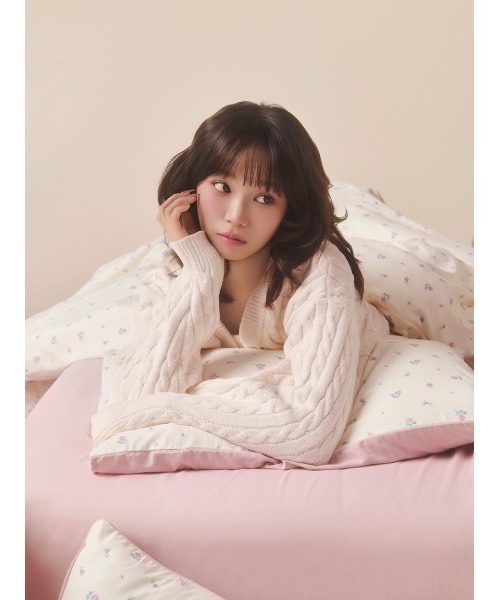 gelato pique Sleep（ジェラートピケスリープ）の「【Sleep】【ONLINE限定カラーあり】バリエーションプリント寝具３点セット（シングル）（寝具・レディース・ブルー/アイボリー/ライトグレー/ピンク・S）」の11枚目の写真