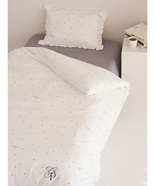 gelato pique Sleep（ジェラートピケスリープ）の「【Sleep】【ONLINE限定カラーあり】バリエーションプリント寝具３点セット（シングル）（寝具・レディース・ブルー/アイボリー/ライトグレー/ピンク・S）」の13枚目の写真