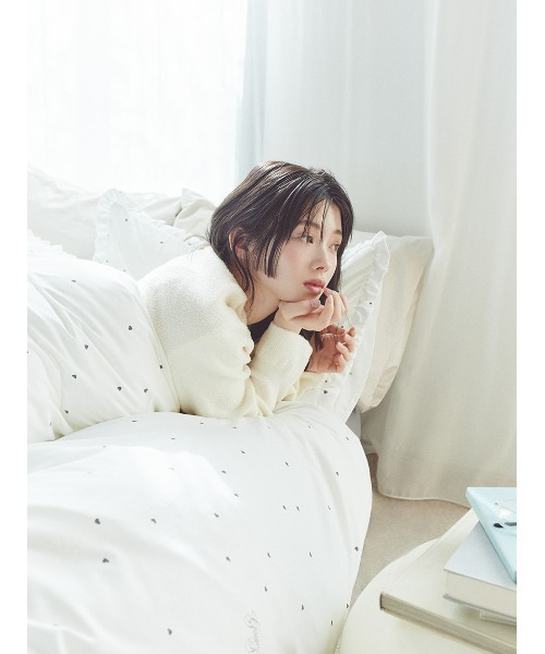 gelato pique Sleep（ジェラートピケスリープ）の「【Sleep】【ONLINE限定カラーあり】バリエーションプリント寝具３点セット（シングル）（寝具・レディース・ブルー/アイボリー/ライトグレー/ピンク・S）」の16枚目の写真