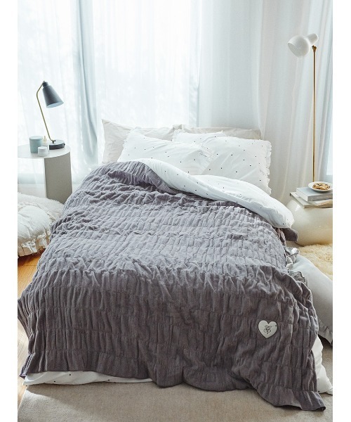 gelato pique Sleep（ジェラートピケスリープ）の「【Sleep】【ONLINE限定カラーあり】バリエーションプリント寝具３点セット（シングル）（寝具・レディース・ブルー/アイボリー/ライトグレー/ピンク・S）」の20枚目の写真