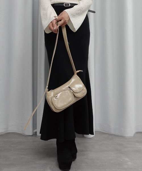 Lots of Love（ロッツオブラブ）の「ニットマーメイドスカート【ベルトセット】（スカート・レディース・グレー/ブラック/アイボリー/ベージュ・M）」の9枚目の写真