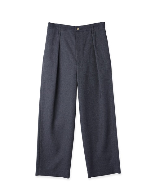 CULLNI（クルニ）の「Faux Denim Tuck Wide Pants（デニムパンツ・メンズ・ネイビー/ブルー/ブラック・2/1/0）」の3枚目の写真