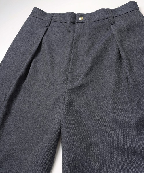CULLNI（クルニ）の「Faux Denim Tuck Wide Pants（デニムパンツ・メンズ・ネイビー/ブルー/ブラック・2/1/0）」の12枚目の写真