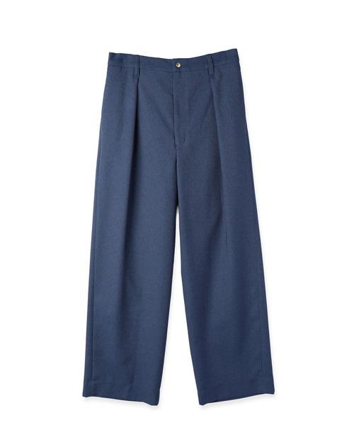 CULLNI（クルニ）の「Faux Denim Tuck Wide Pants（デニムパンツ・メンズ・ネイビー/ブルー/ブラック・2/1/0）」の6枚目の写真