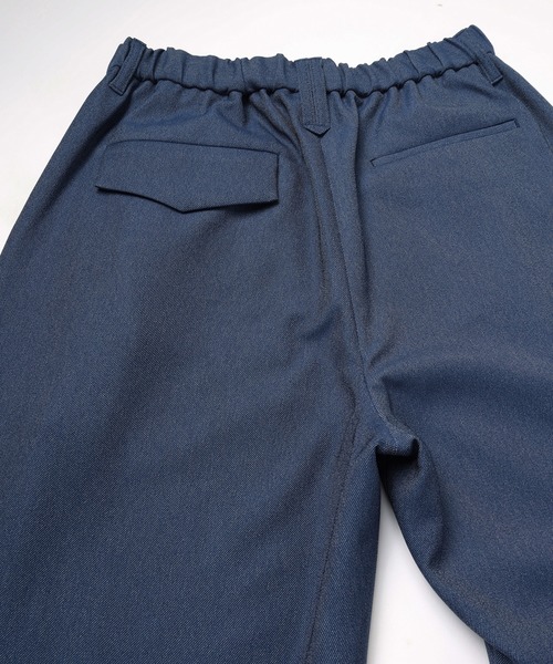 CULLNI（クルニ）の「Faux Denim Tuck Wide Pants（デニムパンツ・メンズ・ネイビー/ブルー/ブラック・2/1/0）」の9枚目の写真