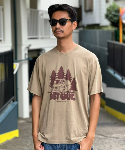 THE NORTH FACE(ザノースフェイス)の「【THE NORTH FACE】S/S Get Out Tee(Tシャツ/カットソー・メンズ・ブラック/カーキ/ホワイト・X-LARGE/LARGE/MEDIUM)」の2枚目の写真