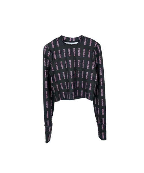 BMUETTE(ビムウィエ)の「ロゴクロップTシャツ(Tシャツ/カットソー・レディース・ブラック/ホワイト・X-SMALL/SMALL)」の2枚目の写真
