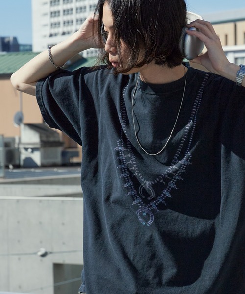 REMI RELIEF(レミレリーフ)の「REMI RELIEF/レミレリーフ HARD SP加工20/-天竺BIGサイズT(naja) ヴィンテージTシャツ 2026年 夏 夏服(Tシャツ/カットソー・メンズ・ブラック/オフホワイト・M/L/XL)」の10枚目の写真