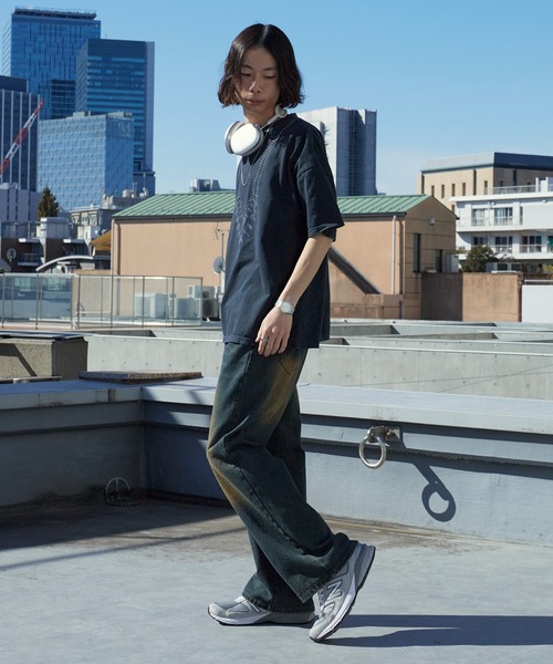 REMI RELIEF(レミレリーフ)の「REMI RELIEF/レミレリーフ HARD SP加工20/-天竺BIGサイズT(naja) ヴィンテージTシャツ 2026年 夏 夏服(Tシャツ/カットソー・メンズ・ブラック/オフホワイト・M/L/XL)」の16枚目の写真