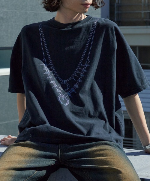 REMI RELIEF(レミレリーフ)の「REMI RELIEF/レミレリーフ HARD SP加工20/-天竺BIGサイズT(naja) ヴィンテージTシャツ 2026年 夏 夏服(Tシャツ/カットソー・メンズ・ブラック/オフホワイト・M/L/XL)」の18枚目の写真