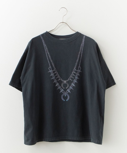 REMI RELIEF(レミレリーフ)の「REMI RELIEF/レミレリーフ HARD SP加工20/-天竺BIGサイズT(naja) ヴィンテージTシャツ 2026年 夏 夏服(Tシャツ/カットソー・メンズ・ブラック/オフホワイト・M/L/XL)」の8枚目の写真