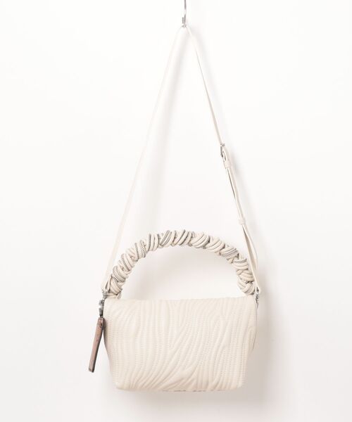 Desigual（デシグアル）の「刺繍ステッチ ホワイト中型ハンドバッグ（ショルダーバッグ・レディース・ホワイト・FREE）」の6枚目の写真