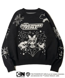 ADPOSION | 【THE POWERPUFF GIRLS / パワーパフガールズ】ジャガードニット(ニット/セーター)