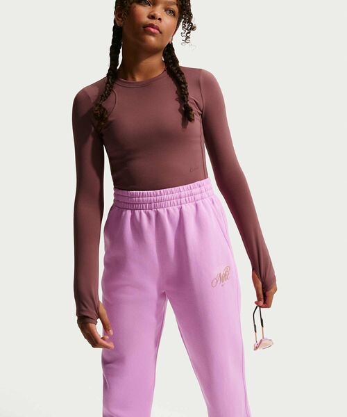 If1728 NIKE(ナイキ)の「ナイキ スポーツウェア クラブ フリース ガールズ ルーズ グラフィック パンツ / Nike Sportswear ...