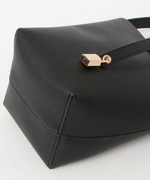 VELETTO（ベレット）の「[VELETTO/ベレット] バケツ型 エコレザートートバッグ（トートバッグ・レディース・ブラウン/ブラック・F）」の10枚目の写真