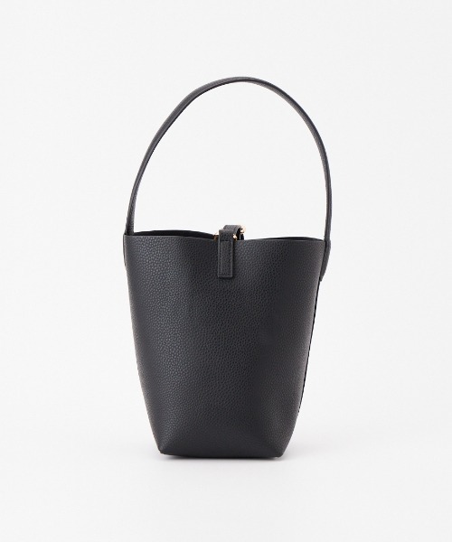 VELETTO（ベレット）の「[VELETTO/ベレット] バケツ型 エコレザートートバッグ（トートバッグ・レディース・ブラウン/ブラック・F）」の3枚目の写真