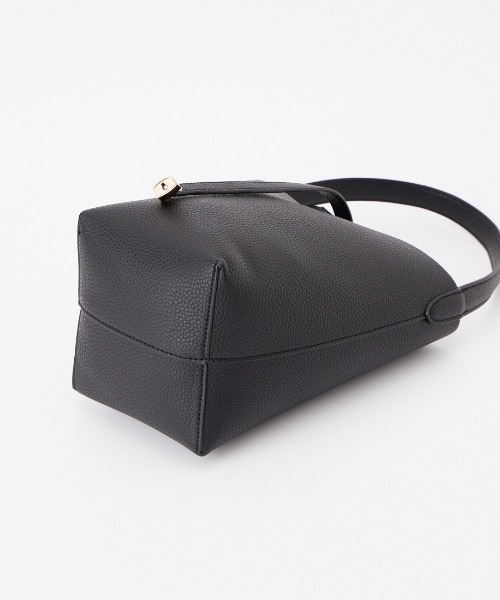 VELETTO（ベレット）の「[VELETTO/ベレット] バケツ型 エコレザートートバッグ（トートバッグ・レディース・ブラウン/ブラック・F）」の4枚目の写真