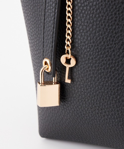 VELETTO（ベレット）の「[VELETTO/ベレット] バケツ型 エコレザートートバッグ（トートバッグ・レディース・ブラウン/ブラック・F）」の7枚目の写真