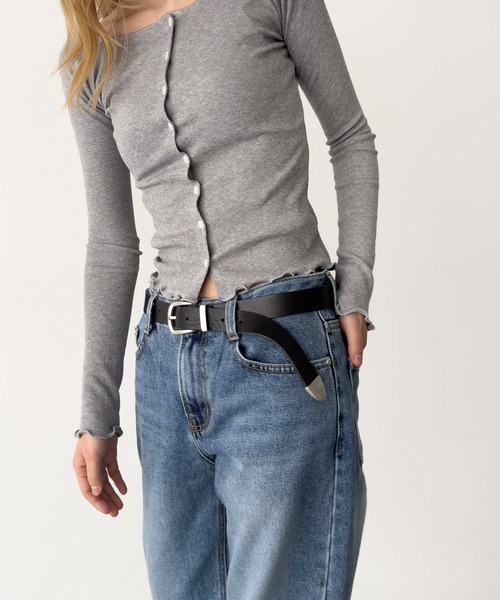 CANAL JEAN（キャナルジーン）の「El mar　ウエスタンベルト（ベルト・レディース・ブラック・ONE SIZE）」の2枚目の写真