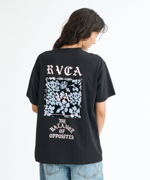 RVCA(ルーカ)の「RVCA ウィメンズ DAISY VA BOX LOGO LOOSE FIT SS TEE Tシャツ 【2026年春夏モデル】(Tシャツ/カットソー・レディース・ホワイト/ピンク系その他/ブラック・LARGE/MEDIUM/SMALL)」の13枚目の写真