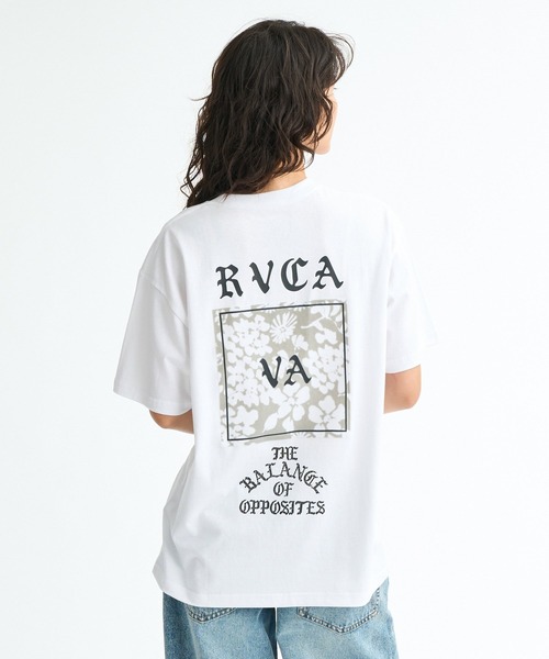 RVCA(ルーカ)の「RVCA ウィメンズ DAISY VA BOX LOGO LOOSE FIT SS TEE Tシャツ 【2026年春夏モデル】(Tシャツ/カットソー・レディース・ホワイト/ピンク系その他/ブラック・LARGE/MEDIUM/SMALL)」の7枚目の写真
